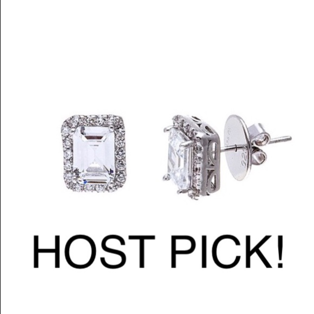 💫HOST PICK CUBIC ZIRCONIA&Silver earrings💫